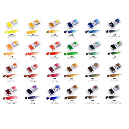 Set 24 acuarele White Nights 2.5 ml cutie plastic