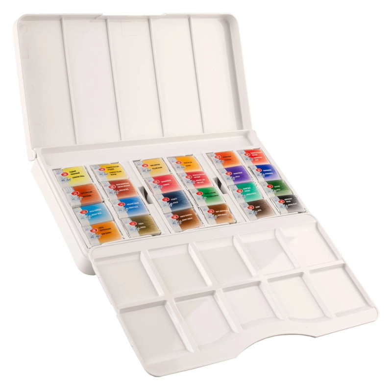 Set 24 acuarele White Nights 2.5 ml cutie plastic