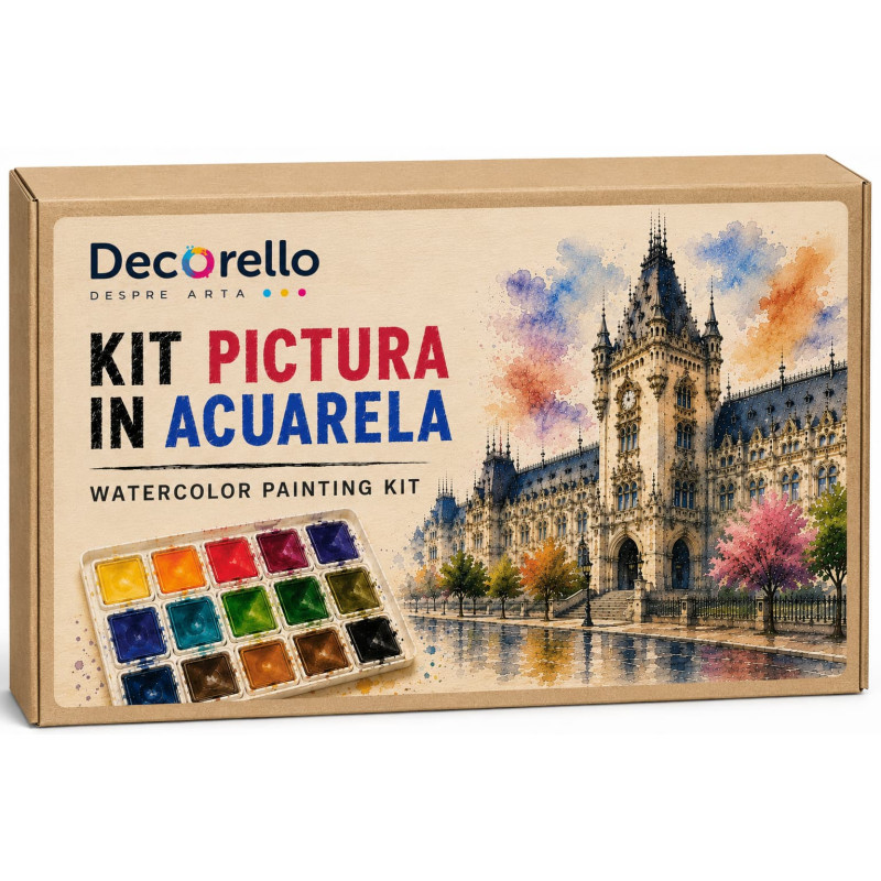 Set complet pictura in acuarelă 2