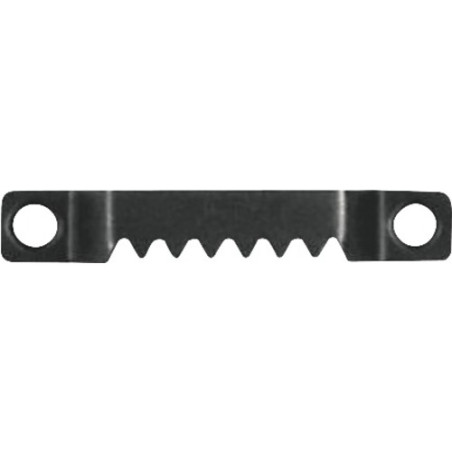 Agățătoare tablou tip crocodil neagră 56 x 10 mm