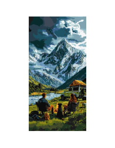 Pictura pe numere 60x80 cm, muntele semet
