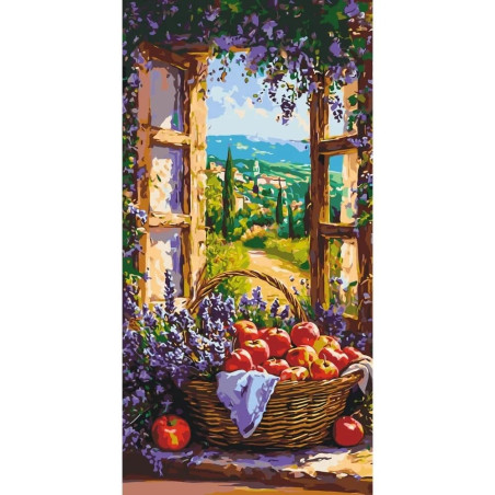 Pictura pe numere 40x80 cm, Toscana