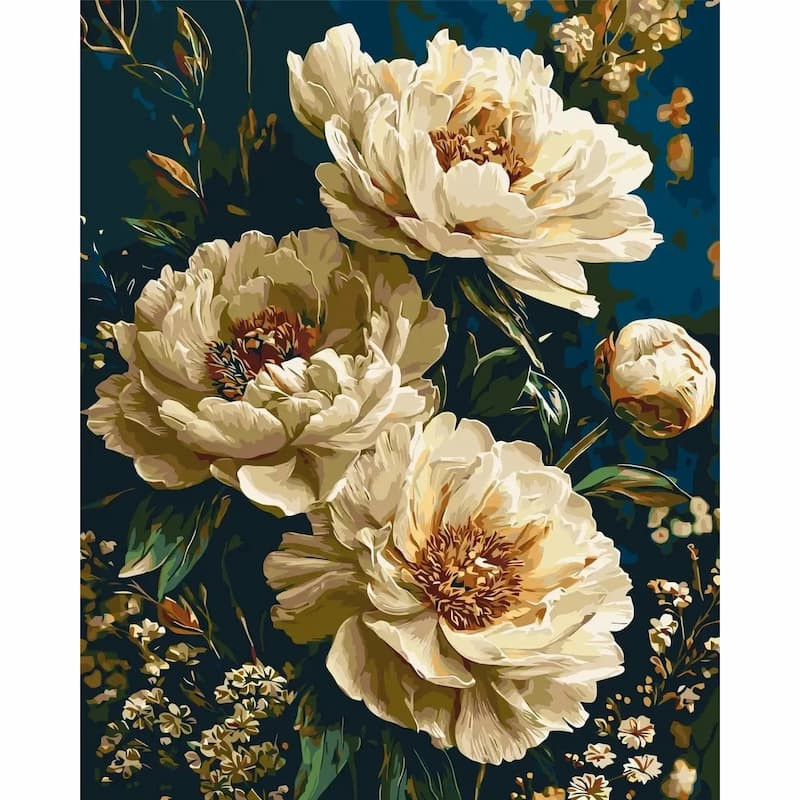 Pictura pe numere 40x50 cm, un buchet special