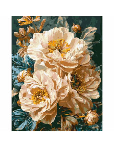 Pictura pe numere 40x50 cm, un buchet de flori ( culori...