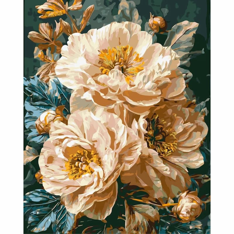 Pictura pe numere 40x50 cm, un buchet de flori...