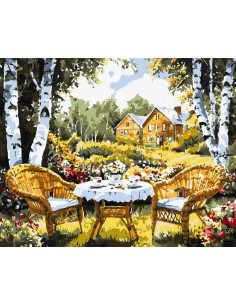 Pictura pe numere 40x50 cm, casuta din poveste
