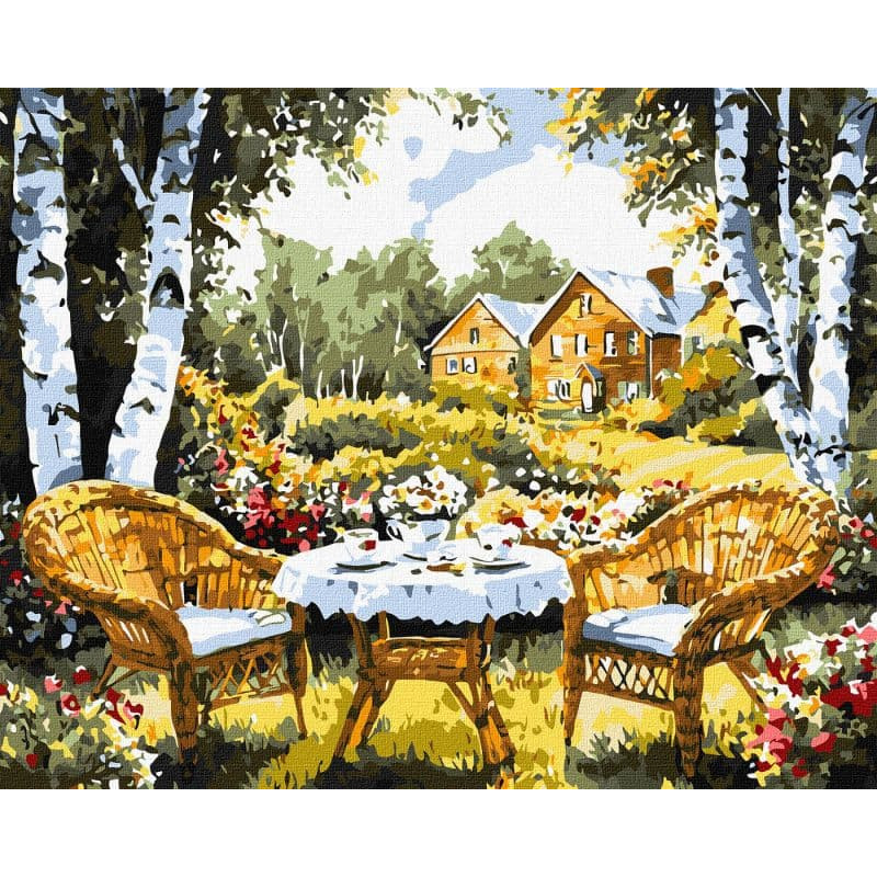 Pictura pe numere 40x50 cm, casuta din poveste