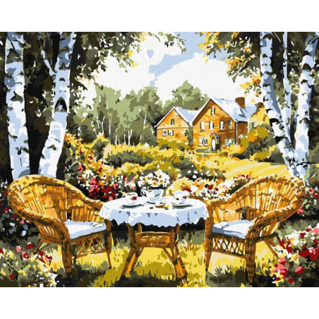 Pictura pe numere 40x50 cm, casuta din poveste