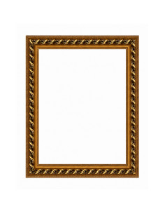 Ramă din lemn maro cu inserții aurii 40×50 cm pentru...