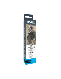 Set 10 cărbuni naturali pentru desen 2–10 mm Lyra