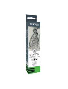Set 15 cărbuni naturali pentru desen 3–4 mm Lyra