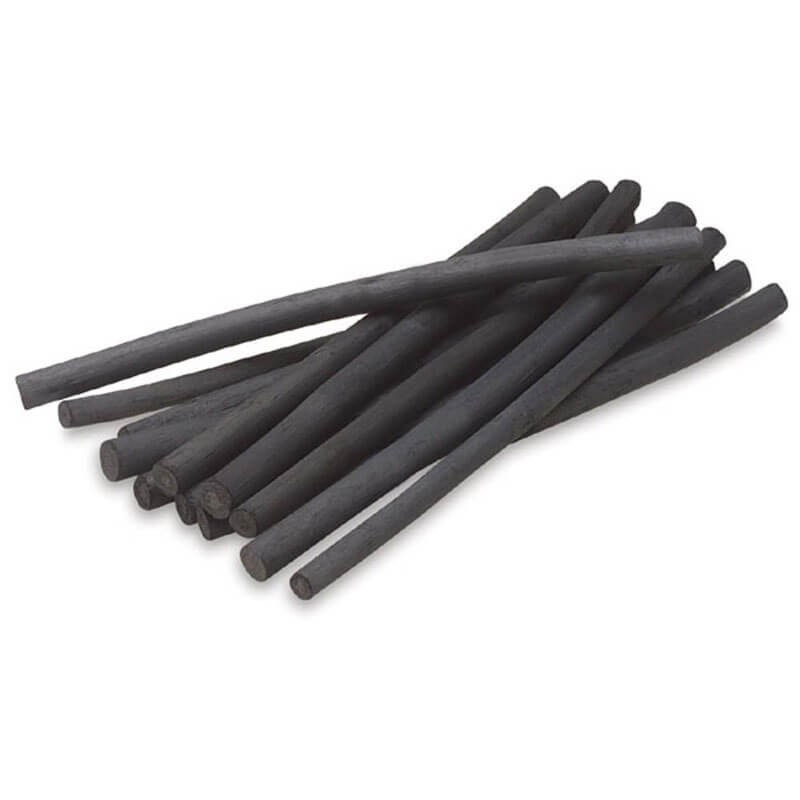 Set 5 cărbuni naturali pentru desen 7–9 mm Lyra