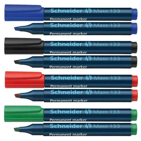 Marker permanent vârf lat Schneider Maxx 133 diverse culori