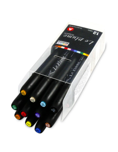 Set 12 markere brush pen Marvy culori vibrante 2