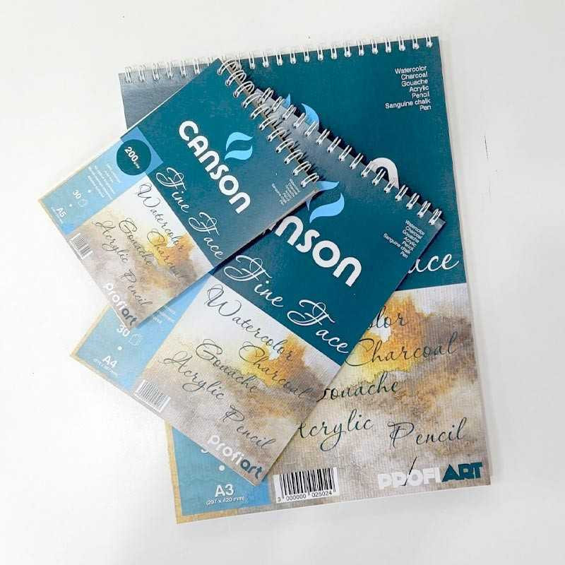 Bloc mixed media A3 Canson Fine Face 200g/mp 30...