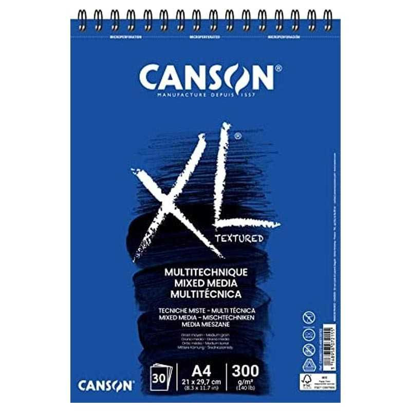 Bloc mixed media A4 Canson 300g/mp 30 file