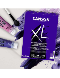 Bloc mixed media A4 Canson 300g/mp 30 file