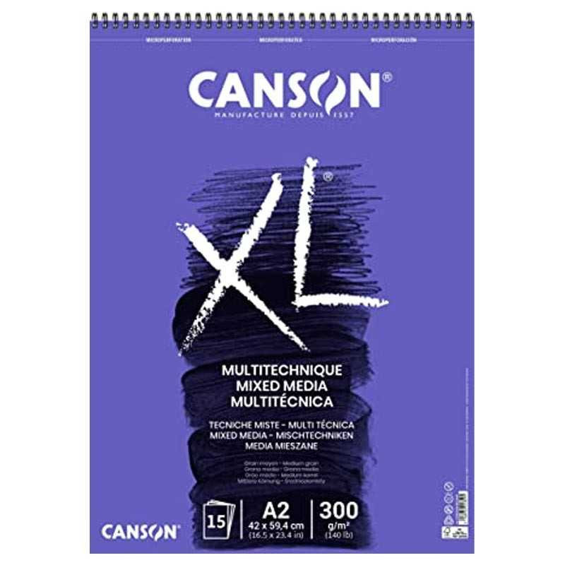 Bloc mixed media A2 Canson 300g/mp 30 file