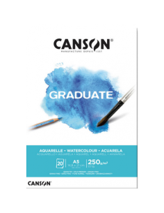 Bloc acuarelă A5 Canson Graduate Aquarelle 250g/mp 20 file