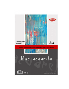 Bloc acuarelă A4 DACO 190g/mp 24 file