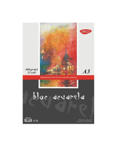 Bloc acuarelă A3 DACO 300g/mp 12 file