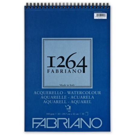 Bloc acuarelă A3 Fabriano 1264 300g/mp 30 file