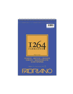 Bloc de desen A5 90g/mp 1264 Fabriano 80 file spira...