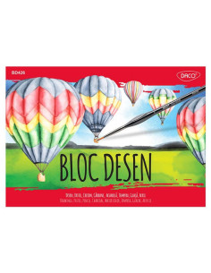 Bloc de desen A4 250g/mp Daco