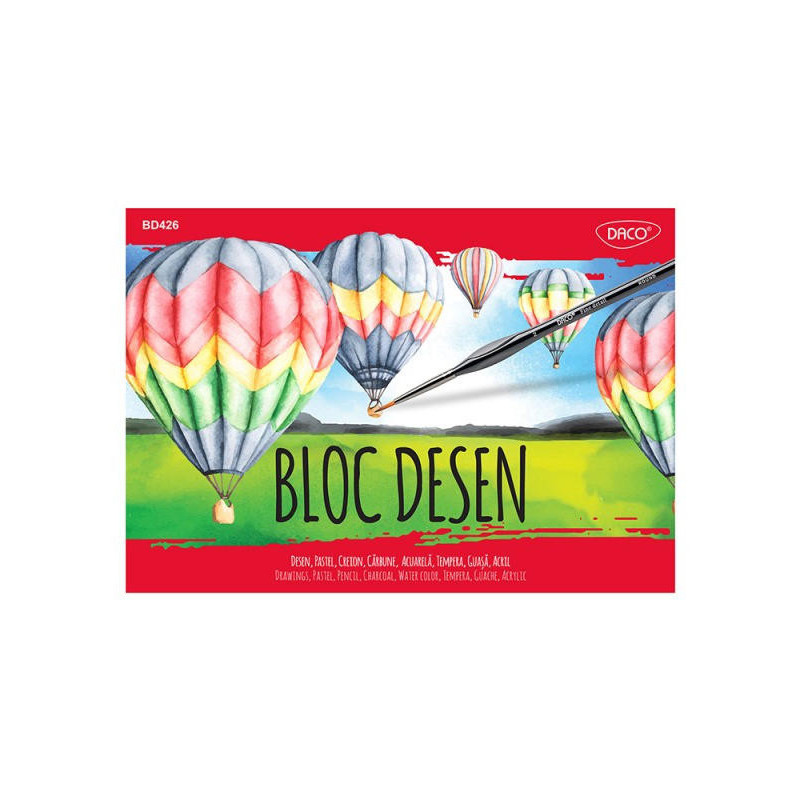 Bloc de desen A4 250g/mp Daco