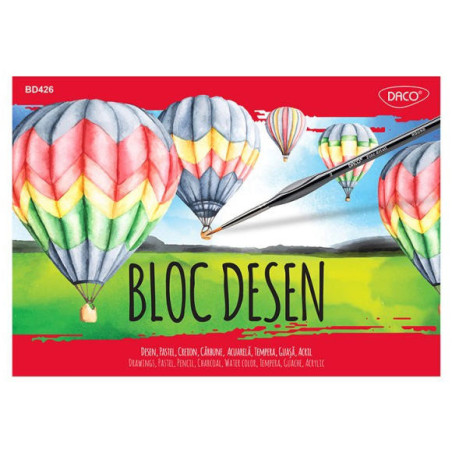 Bloc de desen A4 250g/mp Daco