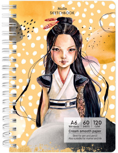 Sketchbook A6 120g/mp 60 file Molin Drasca