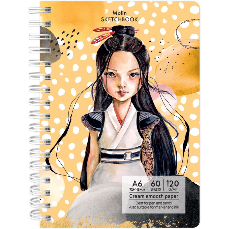 Sketchbook A6 120g/mp 60 file Molin Drasca