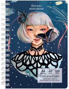 Sketchbook A6 120g/mp 60 file Harumi Drasca