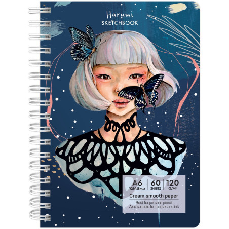 Sketchbook A6 120g/mp 60 file Harumi Drasca