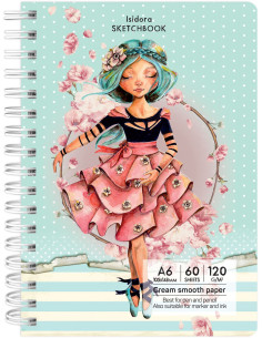 Sketchbook A6 120g/mp 60 file Isidora Drasca