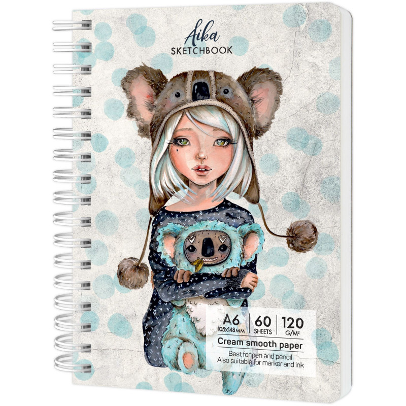 Sketchbook A6 120g/mp 60 file Aika Drasca