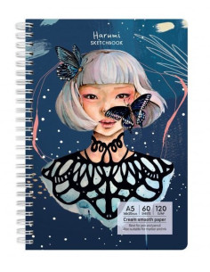 Sketchbook A5 120g/mp 60 file Harumi Drasca