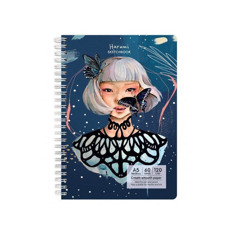 Sketchbook A5 120g/mp 60 file Harumi Drasca
