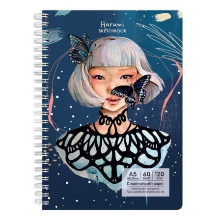 Sketchbook A5 120g/mp 60 file Harumi Drasca