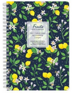 Sketchbook A6 120g/mp 60 file Flowers lămâi Drasca