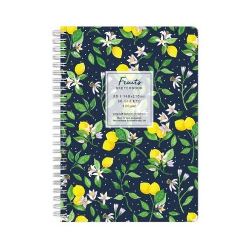 Sketchbook A6 120g/mp 60 file Flowers lămâi Drasca