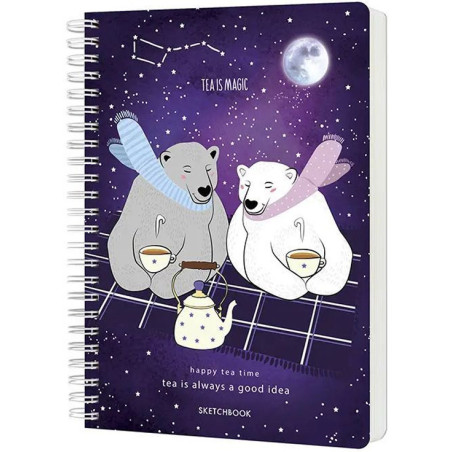 Sketchbook A6 120g/mp 60 file Tea is Magic Drasca