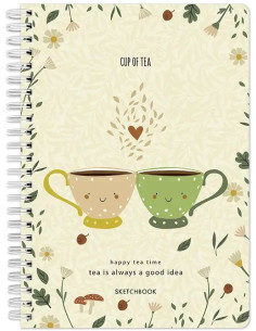 Sketchbook A6 120g/mp 60 file Cup of Tea Drasca