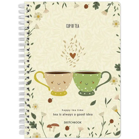 Sketchbook A6 120g/mp 60 file Cup of Tea Drasca