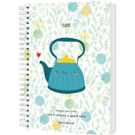 Sketchbook A5 120g/mp 60 file Tea is Magic Teapot Drasca