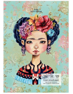Sketchbook A4 120g/mp 60 file Frida Drasca