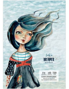 Sketchbook A4 120g/mp 60 file Just a Dreamer Drasca