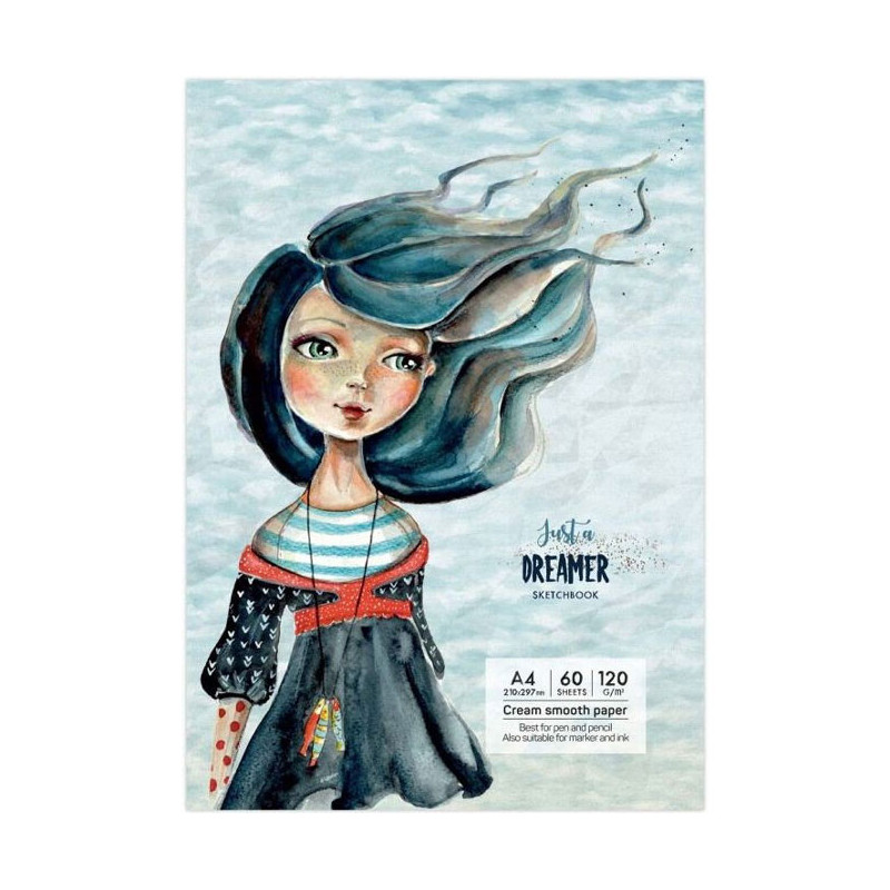 Sketchbook A4 120g/mp 60 file Just a Dreamer...