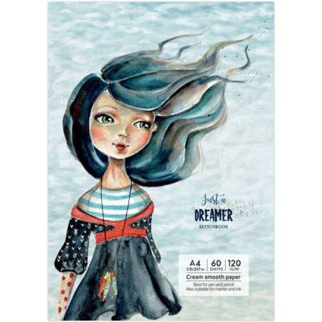 Sketchbook A4 120g/mp 60 file Just a Dreamer Drasca