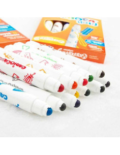 Carioci copii 2+ ani superlavabile 12 culori Carioca Baby 2